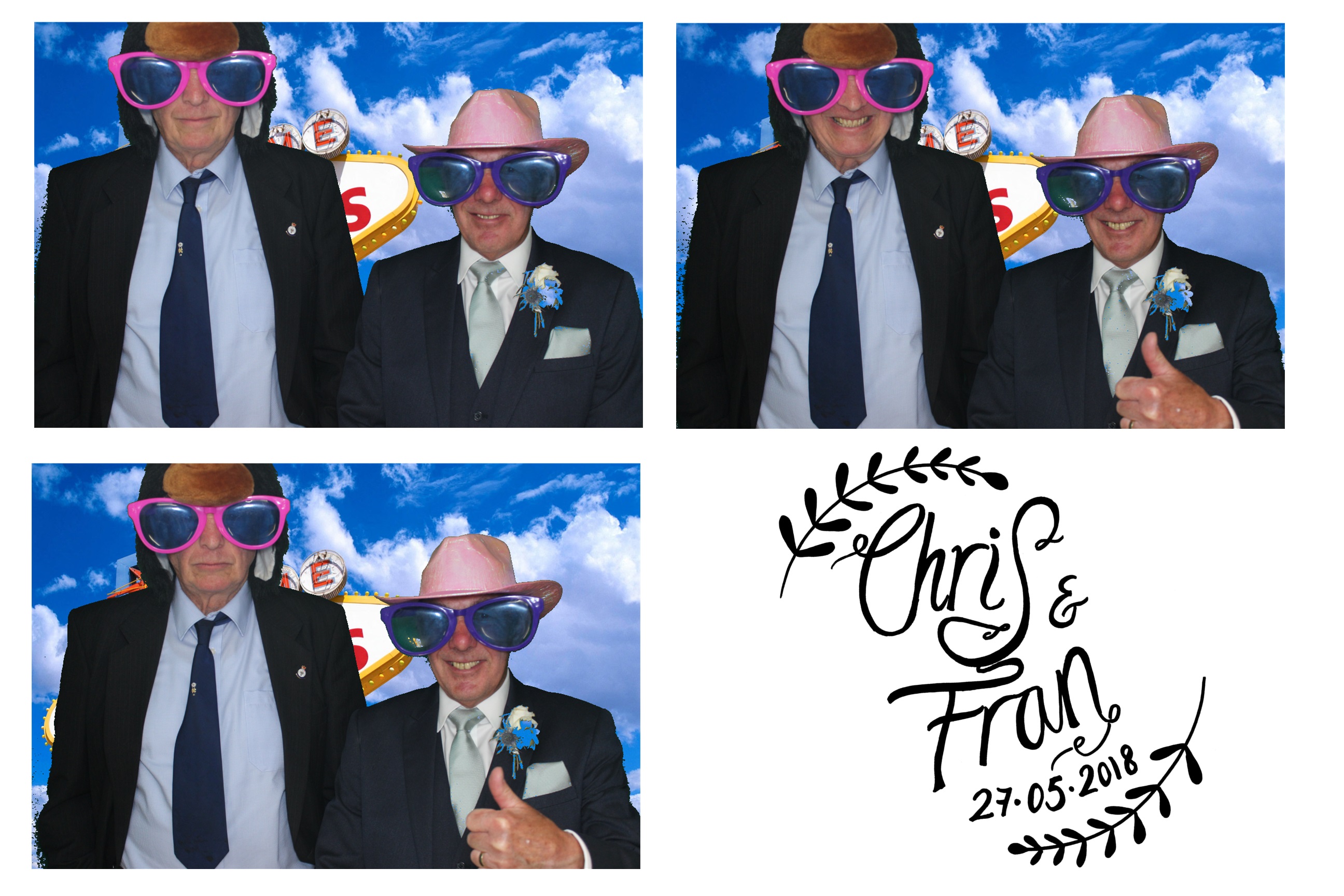 Chris & Fran | View more photos from the event at images.mobile-photo-booth.com/u/MobilePhotoBoothUK/Chris-Fran